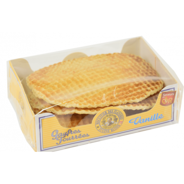 gaufres fourrées vanille