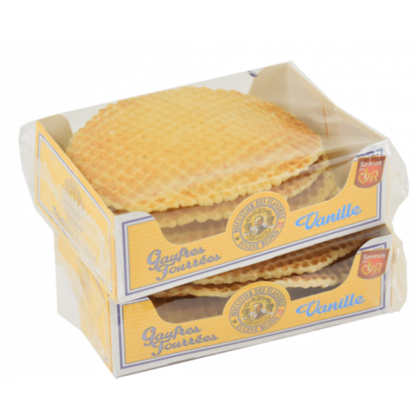 lot gaufres fourrées vanille