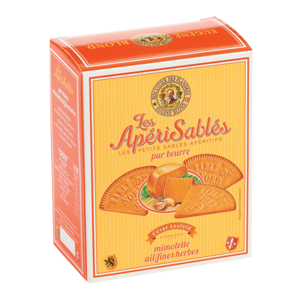 Apérisablés Mimolette, Ail & Fines Herbes