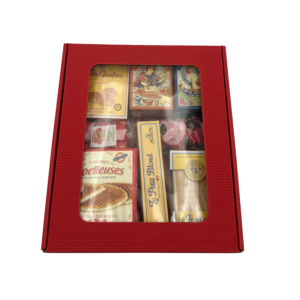 Panier garni de l'amour. Produits biscuiterie confiserie française