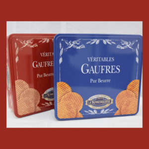 Lot de 2 coffrets en métal gaufres fines