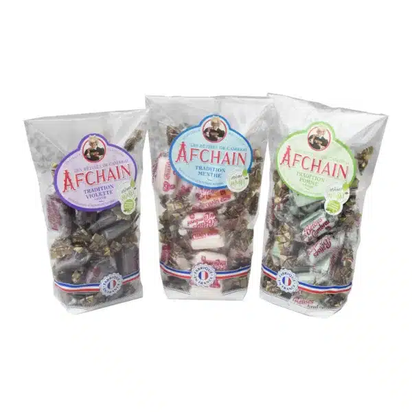 lot bêtises de cambrai Violette, menthe et Pomme