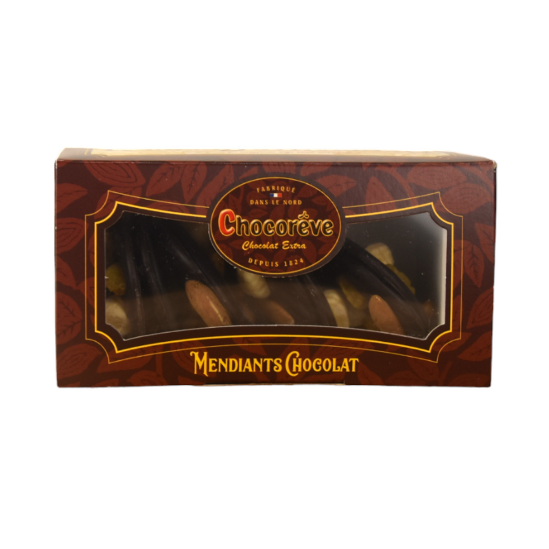 Chocolat noir mendiant en