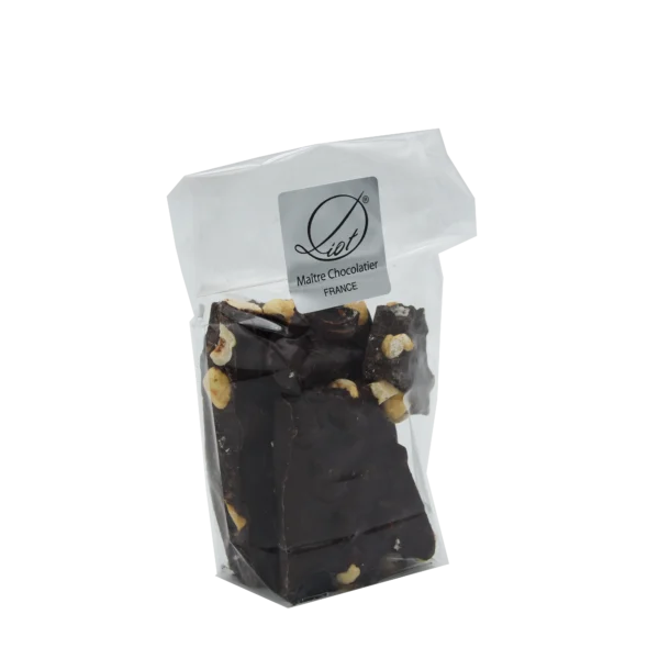 Plaques cassées - 140g - Chocolat noir - Chocolaterie Diot
