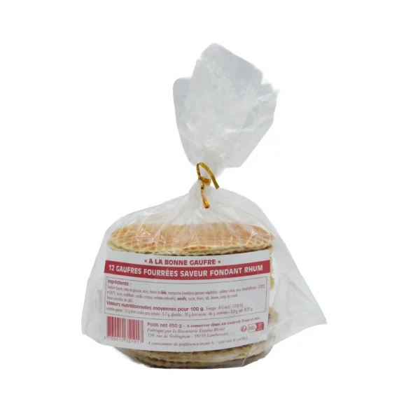 A la bonne gaufre rhum face - 450g